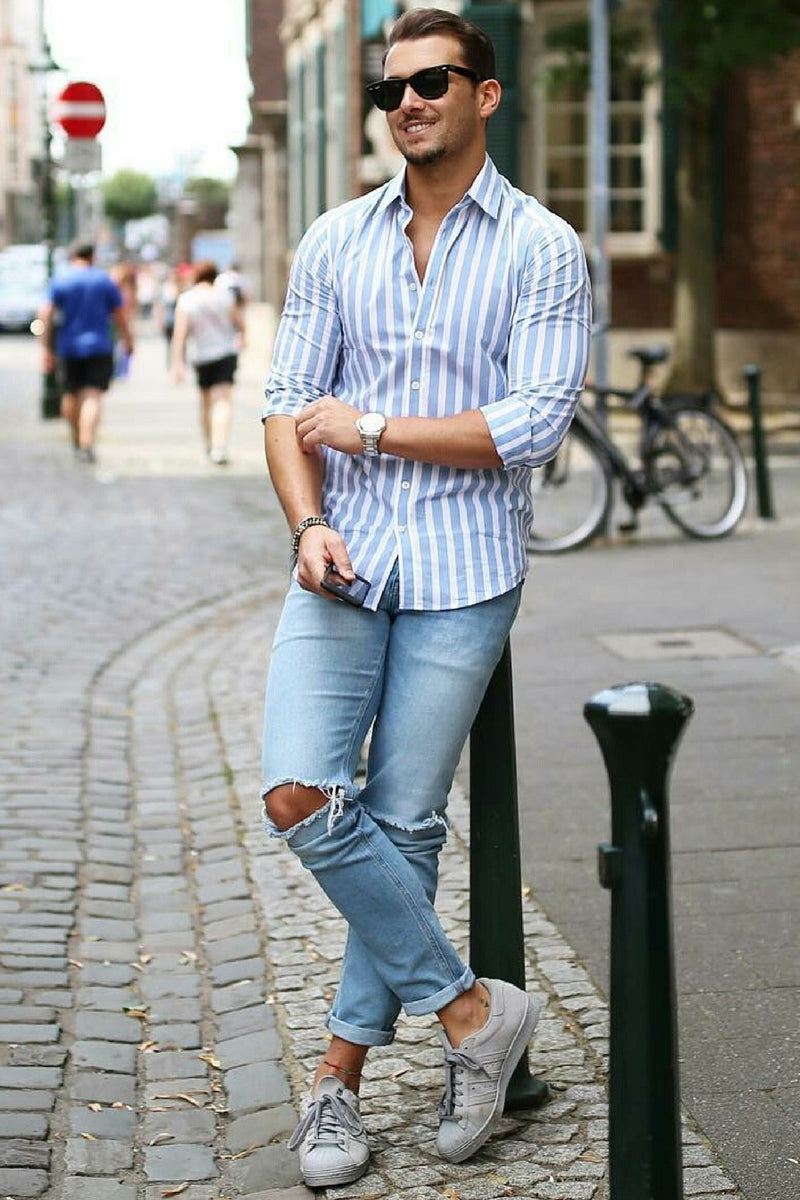 Casual shirt outfits for men. How to ...